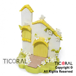 ADORNO IGLESIA PLANA NACAR A. PORCELANA FRIA x 1